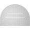 Ekena Millwork Round Top Surface Mount PVC Gable Vent: Functional, w/ 3-1/2"W x 1"P Standard Frame, 22"W x 16"H GVPRT22X1601SF - alternate 2